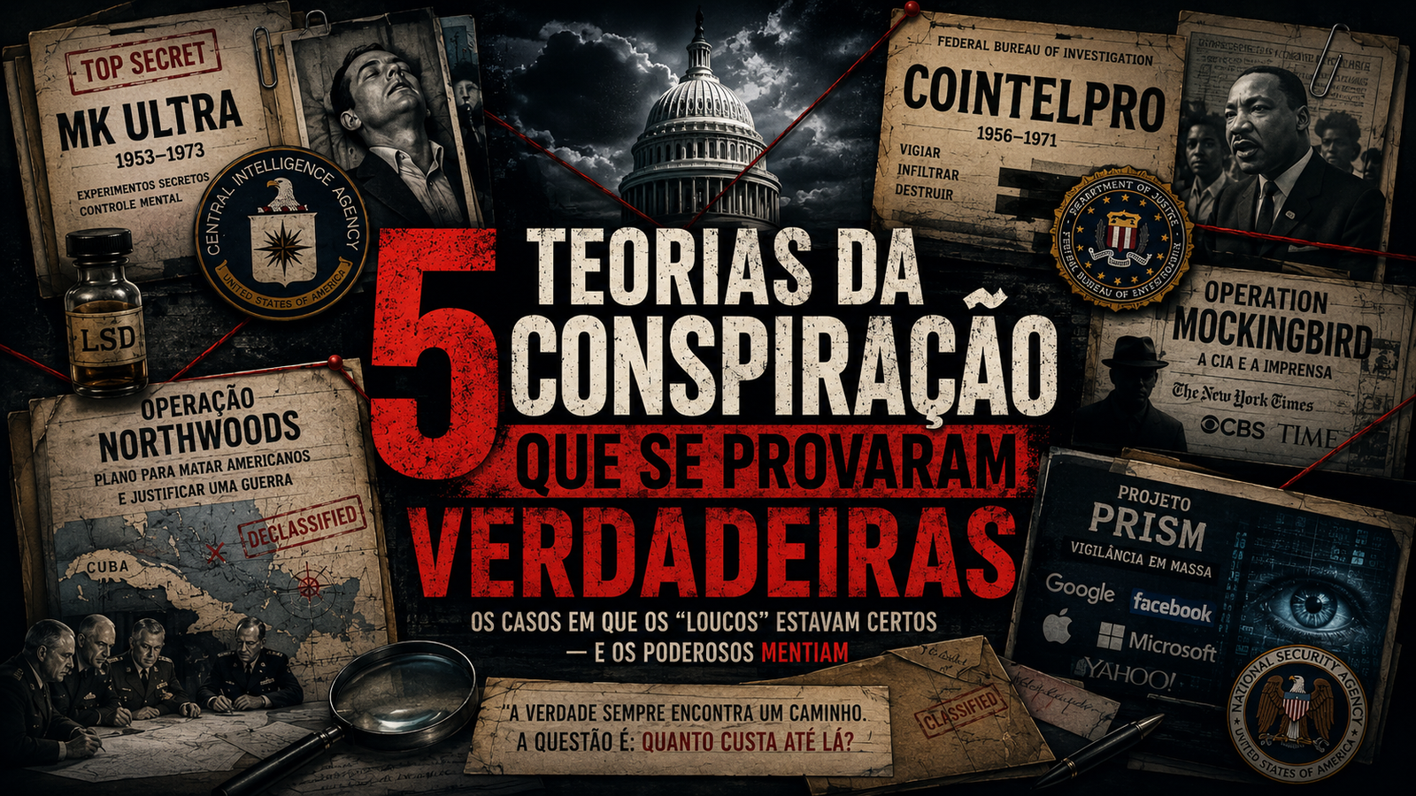 5 teorias da conspiração que se provaram verdadeiras
